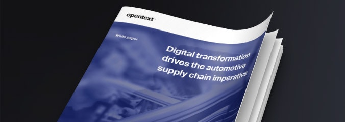 Digital transformation drives the automotive supply chain imperative